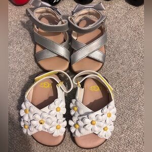 Baby girl Ugg sandals bundle of 2